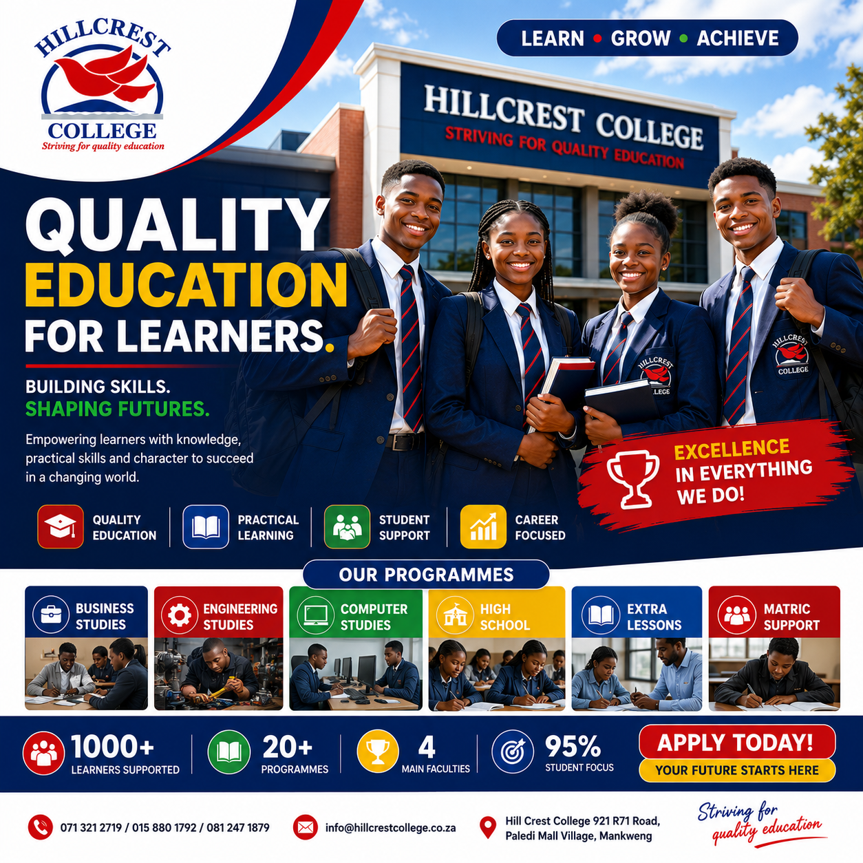 Hillcrest College Students